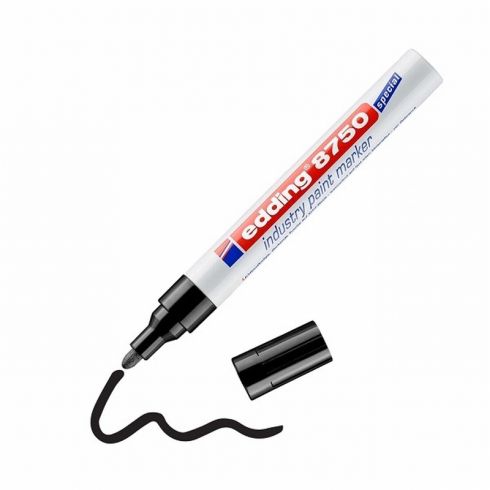 Индустриален Paint маркер Edding 8750 Объл връх 2-4 mm Черен