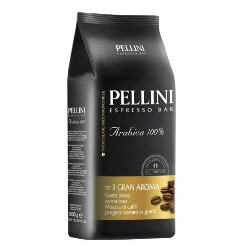 Кафе Pellini N3 Gran Aroma, на зърна, 1 kg