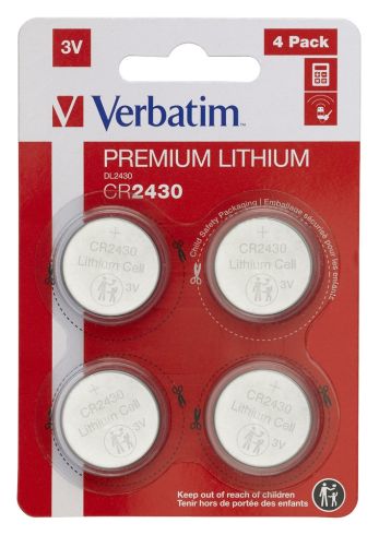 Батерия Verbatim LITHIUM BATTERY CR2430 3V 4 PACK