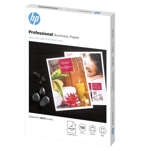 Хартия HP Professional Inkjet Matte FSC paper, 180 g/m2, 150 sht/A4/210 x 297 mm
