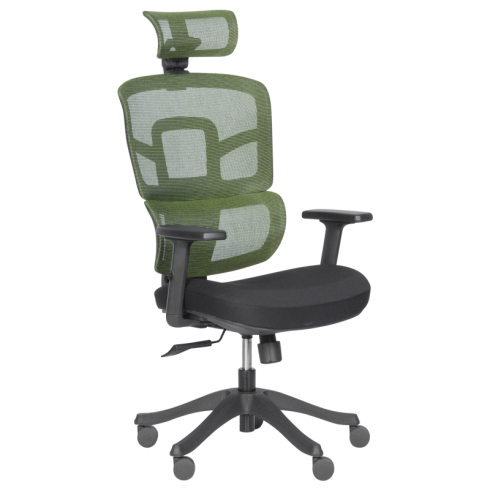 Ергономичен стол Carmen 7582 - зелен-черен