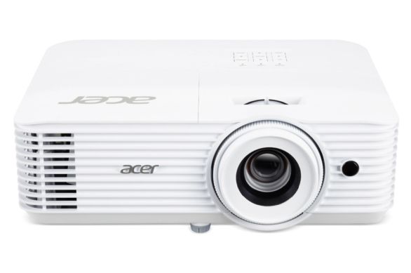 Мултимедиен проектор Acer Projector X1827, DLP, UHD 4K (3,840 x 2,160), 4000 ANSI Lumens, 3D, 10000:1, HDMI, RS-232, USB A, SPDIF, Audio in, Audio out, Speaker 10W, 3.1kg, Lamp life up to 12000 hours, White + T82-W01MW 82.5" (16:10) Tripod Screen White