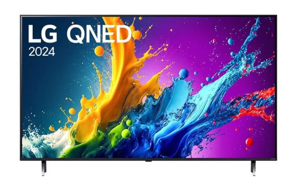 Телевизор LG 43QNED80T3A, 43" 4K QNED HDR Smart TV, 3840x2160, DVB-T2/C/S2, Alpha 5 AI 4K Gen7, HDR 10 PRO, webOS 24 ThinQ, 4K Upscaling, WiFi 5, Voice Controll, Bluetooth 5.1, AirPlay 2, LAN, CI, HDMI, SPDIF, 2 pole Stand , Titan