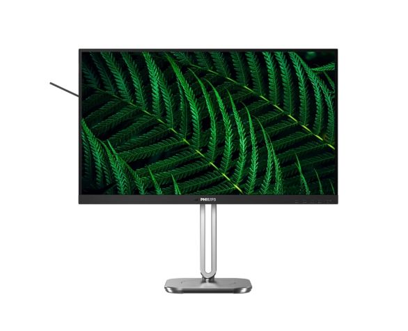 Монитор Philips 27B2G5500, 27" IPS WLED, 2560x1440@100Hz, 4ms GtG, 300cd m/2, 1000:1, 50M:1 DCR, Adaptive Sync, FlickerFree, Blue Light tech., 3Wx2, Tilt, Height Adjust, Pivot, Swivel, 2xHDMI, DP, USB hub