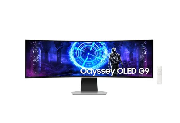 Монитор Samsung LS49DG950, 49" CURVED Odyssey G9 OLED, 1000R, 240Hz, 32:9, 5120 x 1440, 250 cd/m2, Display Port, HDMI, Micro HDMI, USB Hub, Silver