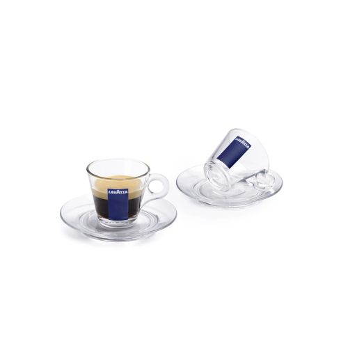 Стъклени чаши с чинийки Lavazza Glass Collection Espresso 12 бр.