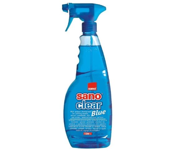 Почистващ препарат за прозорци Sano Clear Пулверизатор 1 L Blue
