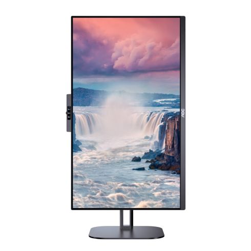 Монитор AOC 24V5CW/BK, 23.8" IPS WLED, 1920x1080@75Hz, 4ms GtG, 1ms MPRT, 300cd m/2, 1000:1, DCR 20M:1, FreeSync, FlickerFree, Low Blue Light, 5Wx2, 2MP Windows Hello, Tilt, Height Adjust, Pivot, Swivel, HDMI, DP, USB hub_Neomounts Notebook Desk Stand