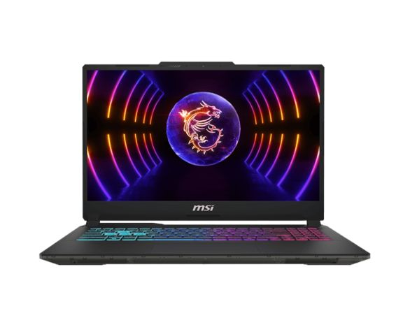 Лаптоп MSI Cyborg 15 A13VFK, i5-13420H (8C/12T, up to 4.60GHz, 12 MB), RTX 4060 8GB GDDR6 233 AI TOPS, 15.6" FHD (1920x1080) 144Hz, IPS-Level, 16GB DDR5 2x8 5200MHz, 512GB NVMe PCIe SSD Gen4x4, Intel WiFi 6E, BT5.3, 4-Zone RGB Gaming Kbd, NO OS, 3 cell, 5