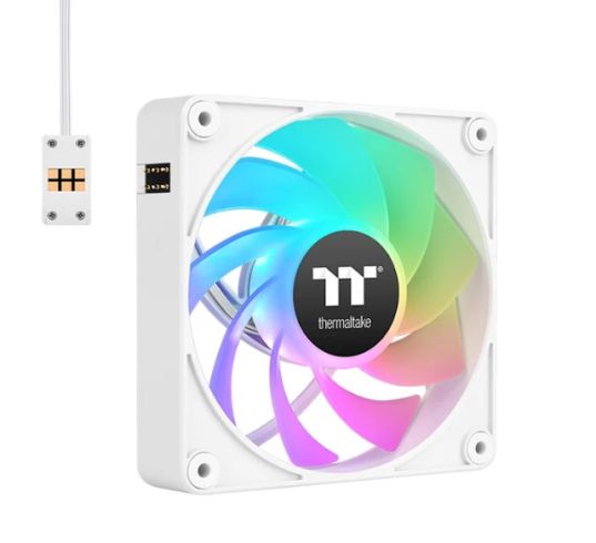 Вентилатор Thermaltake CT120 EX Reverse ARGB Sync PC Cooling Fan 3 Pack Magnetic Connect White