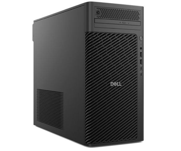 Работна станция Dell Pro Max Tower T2 FCT2250, Intel Core Ultra 7 265 (30 MB cache, 20 cores,  1.8 GHz to 5.3GHz), 16GB: 1 x 16 GB, DDR5, 5600 MT/s, 512GB SSD PCIe M.2, Integrated Graphics, Bulgarian Keyboard&Mouse, 1500W, Win 11Pro, 3Y PS