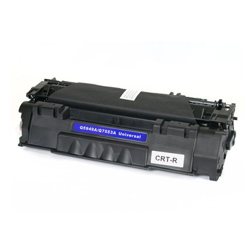 Тонер касета универсална Black HP no. 49A Q5949A 53A Q7553A CRG-715 CRG-708 Съвместим консуматив, стандартен капацитет 3 500 стр.