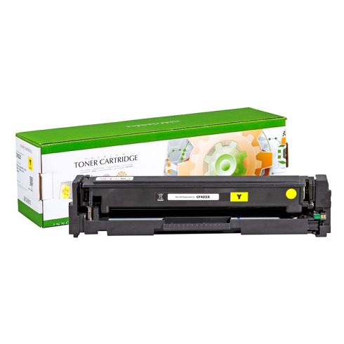 Тонер касета универсална Static Control Yellow HP no. 201X CF402X CRG-045HY SUPER PREMIUM Съвместим консуматив, голям капацитет 2 300 стр.