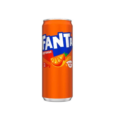 Fanta Orange 0.33 l кен, 24 броя в стек