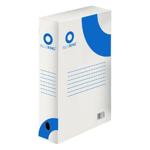 Архивна кутия Bluering Картонена, 350x250x80 mm, Бяла