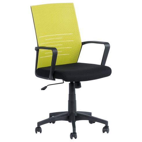 Работен офис стол Carmen 7041 - черен - зелен