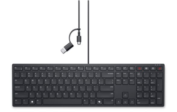 Клавиатура Dell Pro Wired Collaboration Keyboard - KB525C - US International (QWERTY)