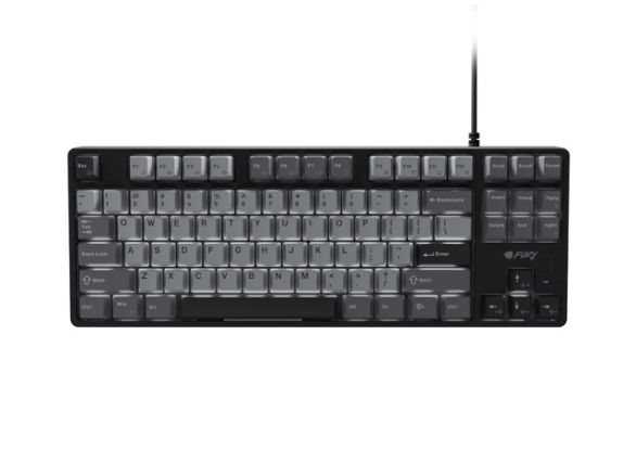 Клавиатура Fury Gaming Keyboard Kanabo K2, US layout, White backlight, Mechanical, Black-Grey