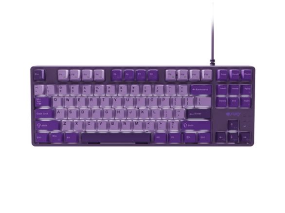Клавиатура Fury Gaming Keyboard Kanabo K2, US layout, White backlight, Mechanical, Violet