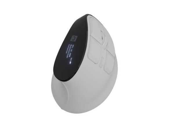 Мишка Natec Euphonie Vertical Mouse PRO Wireless  BT 5.0, 4000DPI Silent, Programmable, White