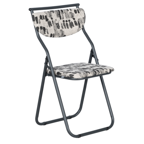 Сгъваем стол SATER - черен-бял