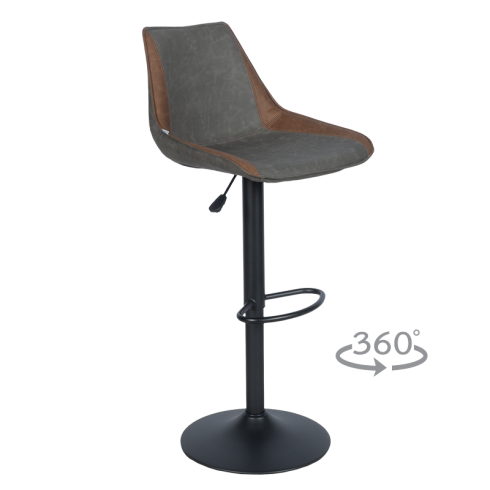 Бар стол GROVE - тъмносив