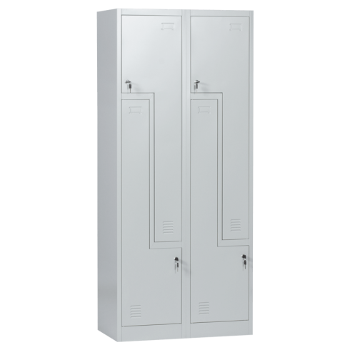 Метален шкаф Carmen CR-1280 J - сив