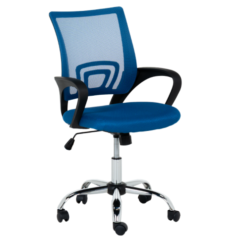 Работен офис стол Carmen 7050-1 LUX - син