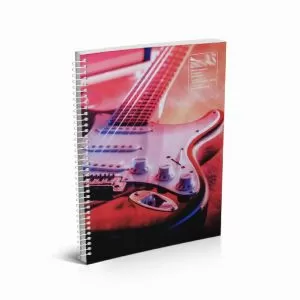 Тетрадка Multiprint Меки корици, спирала, 2 теми, А4 80 л. с широки редове