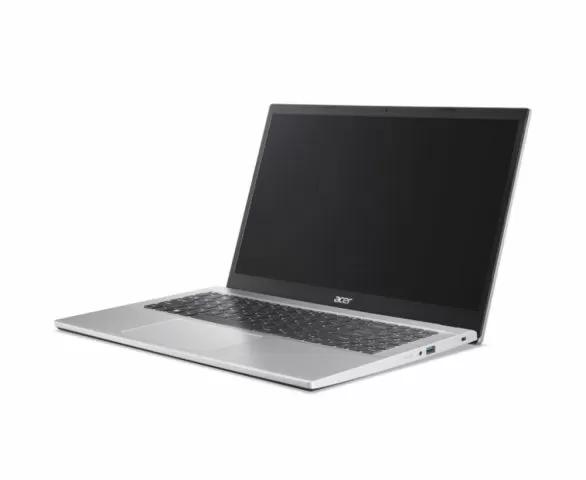 Лаптоп Acer Aspire Go 15, AG15-42P-R493, AMD Ryzen 7 5825U,(up to 4.30GHz, 16MB), 15.6" FHD (1920x1080) IPS SlimBezel LCD, 1*16GB DDR4 3200MHz (1 slot free), 512GB PCIe NVMe SSD, AMD Radeon, HD Cam, WiFi 6E, BT 6E, Kbd, No OS, Pure Silver