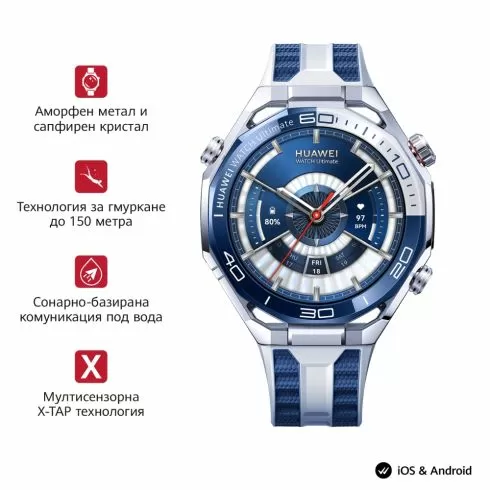 Часовник Huawei Watch Ultimate 2 March-B29 Blue
