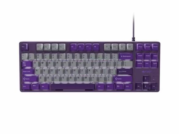 Клавиатура Fury Gaming Keyboard Kanabo K2, US layout, White backlight, Mechanical, Grey-Violet