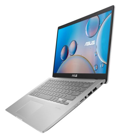 Лаптоп Asus 14 X415EA-EB512W, Intel Core i5-1135G7 2.4 GHz,(8M Cache, up to 4.2 GHz), 14" FHD, (1920x1080), DDR4 8G(ON BD.), SSD 512G PCIE G3X2, Windows 11, Transparent silver