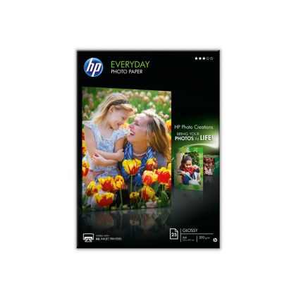 Хартия HP Everyday Glossy Photo Paper-25 sht/A4/210 x 297 mm