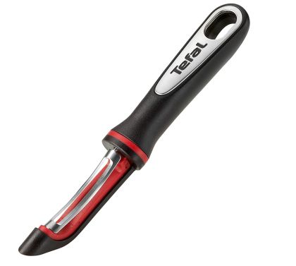 Белачка Tefal K2071014, Ingenio, Peeler, Kitchen tool, Stainless steel blades, 30x9.8x3.6cm, Up to 230°C, Dishwasher safe, black and red