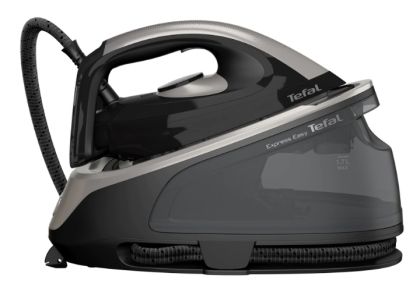 Парогенератор Tefal SV6140E0, Express Easy, black, 2200W, non boiler, heat up 2min, manual setting, pump 6bars, shot 120g/min, steam boost 380g/min, Ceramic Express Gliding soleplate, removable water tank 1,7L, auto off, eco, lock system, Calc Clear tech 