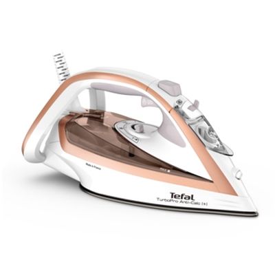 Ютия Tefal FV5697E1, Turbo Pro 3000W, white&pink, 0-50g/min, shot 270g/min, Durilium AirGlide Autoclean soleplate, calc collector, automatic steam, AD, AO, water tank 300 ml