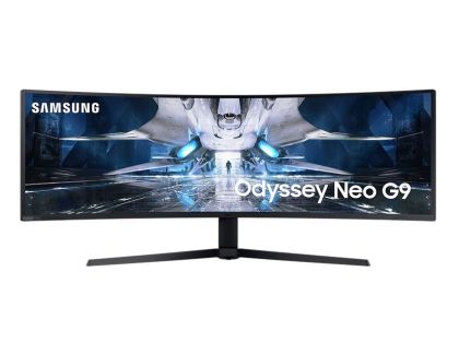 Монитор Samsung 49AG950, 49" Odyssey Neo G9, Curved VA Mini QLED, 1000R, 240Hz, 1ms GTG, 5120 x 1440, 32:9, 420cd/m2, DP 1.4, 2xHDMI 2.1, 2xUSB 3.0, Black