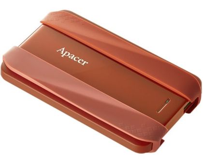 Твърд диск Apacer AC533, 2TB 2.5" SATA HDD USB 3.2 Portable Hard Drive Plastic / Rubber Garnet red