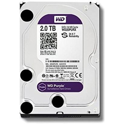Твърд диск Western Digital Purple 2TB, 5400rpm SATA3 64MB cache 3,5"