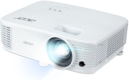 Мултимедиен проектор Acer Projector P1157i DLP, SVGA (800x600), 4800 ANSI LUMENS, 20000:1,HDMI, RCA, Wireless dongle included, Audio in/out, VGA out, USB type A (5V/1A), RS-232,Bluelight Shield, LumiSense, Built-in 3W Speaker, 2.4kg, White + Logitech Wire