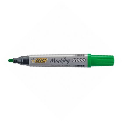 Перманентен маркер Bic 2000 Объл връх 1.7 mm Зелен