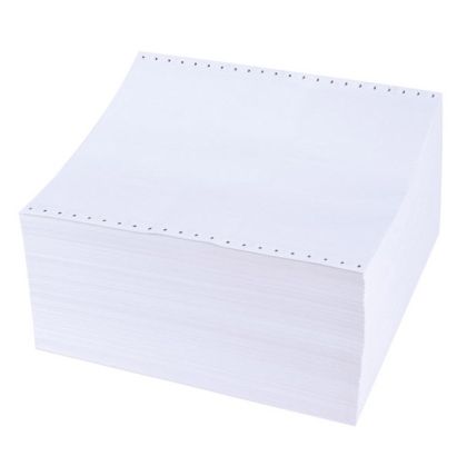 Безконечна принтерна хартия 240/11/2 1000 л. бяла двупластова