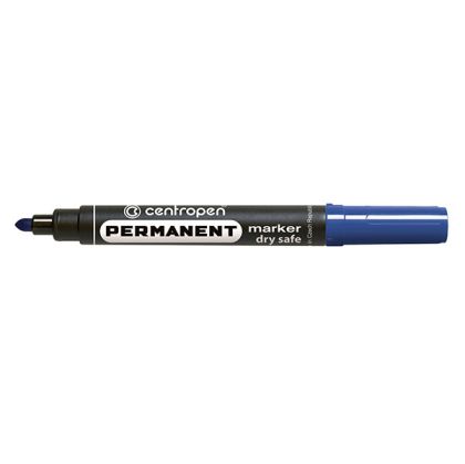 Перманентен маркер Centropen 8510Объл връх 2.5 mm Син