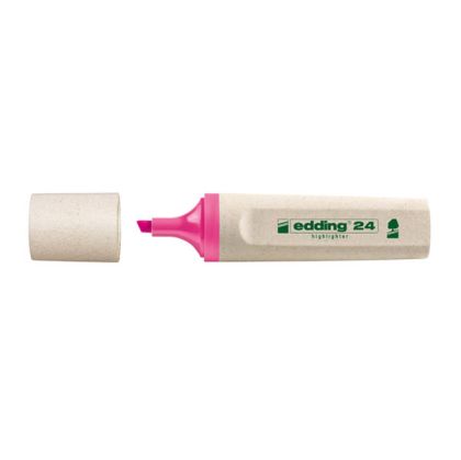 Текст маркер Edding 24 EcolineСкосен връх 2-5 mm Розов