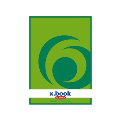 Бележник Herlitz X-bookМеки зелени корици, А5 50 л. без редове