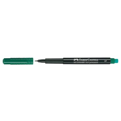 Универсален перманентен OHP маркер Faber-Castell 1523S 0.4 mm Зелен