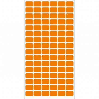Етикети за цени 12x18 mm 96 етик./лист Оранжев неон