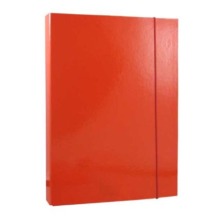 Кутия с ластик EconomyКартон мукава, 320x230x40 mm, Червена