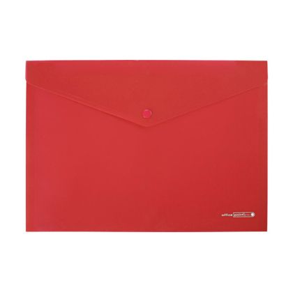 Папка джоб с копче Office Point De LuxePP, А4 Червена